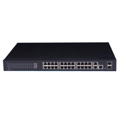 China POE-S224S 24 Port IEEE802.3af/at 10/100Mbps Web-Smart POE Switch (400W Internal Power) for sale