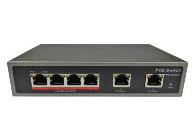 China POE-S2004F(4FE+2FE)_4 Port 10/100Mbps IEEE802.3af/at PoE Switch with 65W External power supply (Newly Developed) for sale