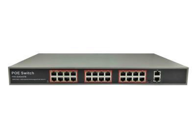China POE-S2024GFB (24FE+2GE) 24 Port 100Mbps IEEE802.3af/at PoE Switch 300W/500W Built-in Power Supply (Newly Developed) for sale