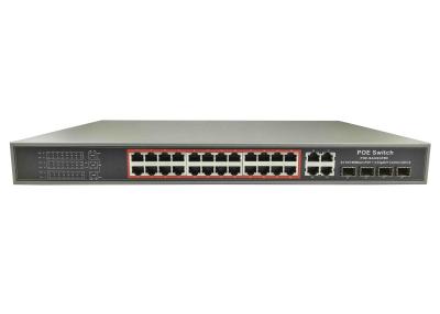 China POE-S4424GFBC (24FE+4GE COMBO) 24 Port 100Mbps IEEE802.3af/at PoE Switch 350W Built-in Power Supply (Newly Developed) for sale