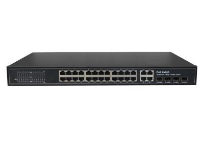 China Latest POE-S4424GBC 24x1000Mbps PoE + 4xGigabit Combo Uplink IEEE802.3af/at PoE Switch (Built-in 400W Power Supply) for sale