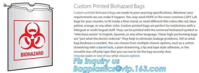 LDPE Asbestos Bags Transparent / Clear - Plain or Printed, Printed Asbestos Bag, Asbestos waste Bag, Asbestos Colour Fil 277