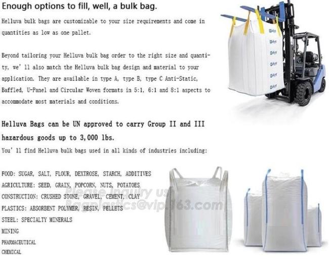 Agricultural Big Size PP Woven Bulk Bag For Corn,PP Woven Big Bag/Ton Bag/Bulk Bag For Packing Construction Garbage 4