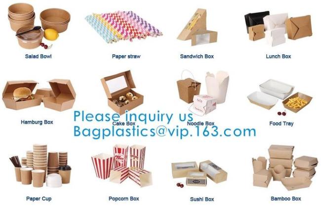 Triangle Food SLICE CAKE BOX, Salad, HUMBURGER BOX, BOAT TRAY, LUNCH BOX, HANDLER, CARRIER, BOWL, CUP 7