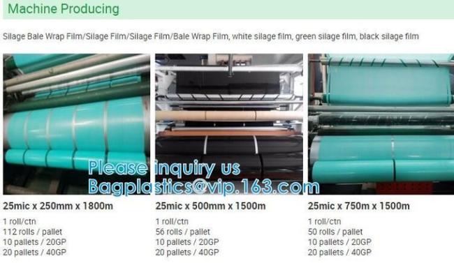 UV Resistant Preserve Silage, Hay, Maize Protection Wrap Film Agriculture Grass Bale Pack Silage Stretch Film 2