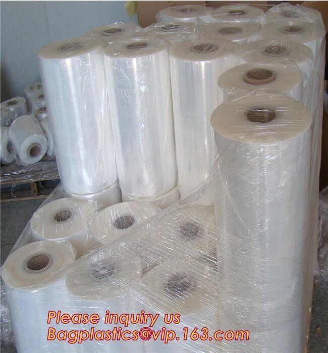 PE Shrink Film White 4m x 50m 210um,Automatic POF Film Heat Shrink Wrap,Food Grade POF shrinkable label Shrink Film pack 12