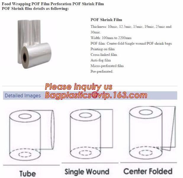 PE Shrink Film White 4m x 50m 210um,Automatic POF Film Heat Shrink Wrap,Food Grade POF shrinkable label Shrink Film pack 18