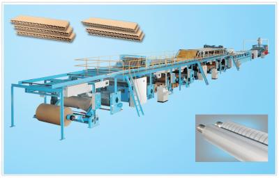 China cadena de producción de la cartulina acanalada 3/5/7-layer, cartulina acanalada que hace la máquina en venta