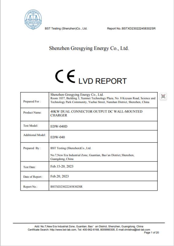 CE LVD REPORT - Chengdu Yong Tuo Pioneer Technology Co., Ltd.