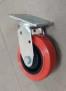 China OEM Dumpster Casters Heavy Duty Plate Casters Without Brake for sale