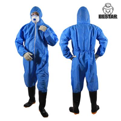 China SMS Disposable Medical Protective Coverall dust suits for Food Processing for sale