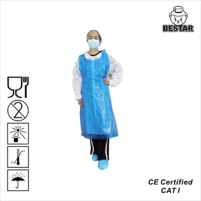 China Oem Breathable Polythene Disposable Protective Apron 80X120CM For Beauty Salon for sale