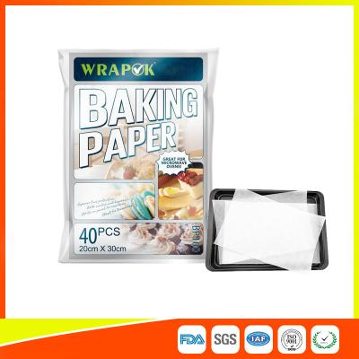 China Waterproof Baking Paper Sheets / Non Toxic Parchment Paper Heat Resistant 20 * 30cm for sale