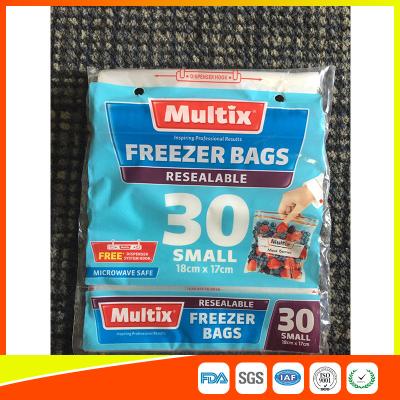 China Microwave Safe Freezer Zip Lock Bags For Supermarket / Household Used for sale