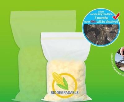 Chine Sacs biodégradables de tirette de fécule de maïs à vendre