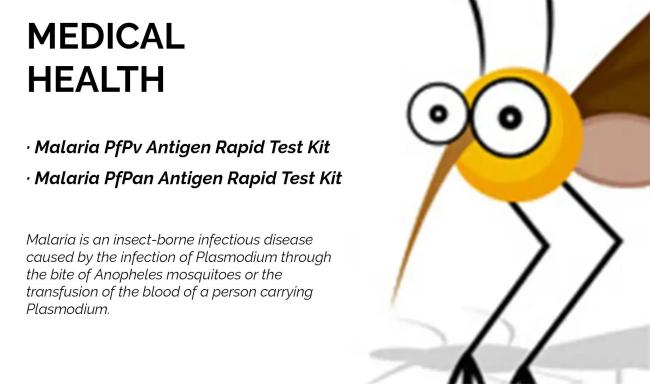 20 Minutes Pf/ Pv Malaria Rapid Test Kit Accurate Whole Blood