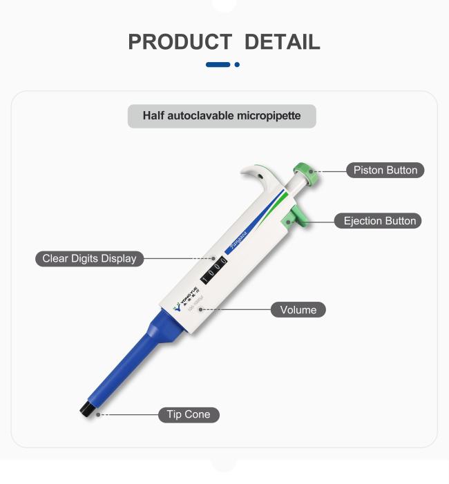 lab Single Channel 8 Channel 12 Channel Pipettes For Various Brands of Suction Tips