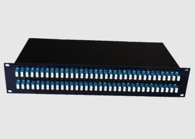 China 19 Inch 2U Multimode 96 Port LC Duplex Patch Panel for sale