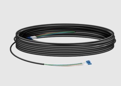 China 6 Fiber 50/125 OM3 Outdoor Preterminated Armored Cable Terminated With LC Connectors for sale