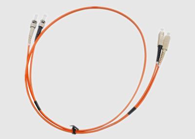 China SC To ST Duplex Multi Mode OM1 PVC Fiber Optic Patch Cable 2.0mm for sale