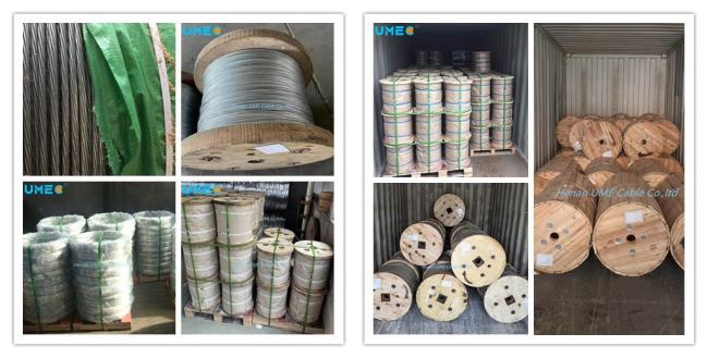 ISO9001 Galvanized Steel Wire Strand for Electricity, Messenger, Guy Wire, Stay Wire
