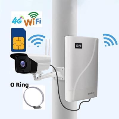 China router exterior do CPE SimCard 4G LTE do rádio de Wifi do poder do ponto de entrada de 300mbps CAT4 para a monitoração da câmera à venda
