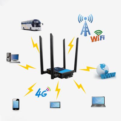 China 32 Users 4G LTE Router 300Mbps RJ45 Port Wireless Router With Sim Card Slot for sale