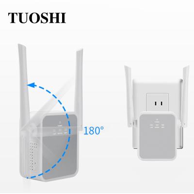 China Office Wall Plug WiFi Extender Dual External Antennas for sale