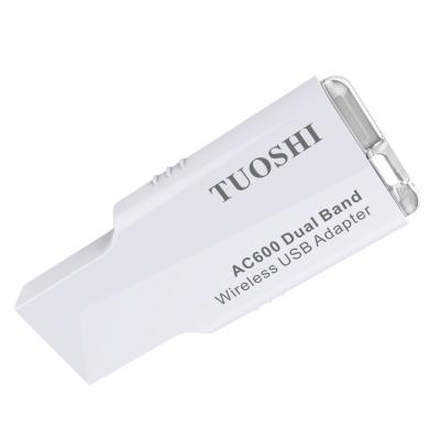 China Portable 2.4GHz 5.8GHz 802.11ac Mini USB WiFi Adapter for sale