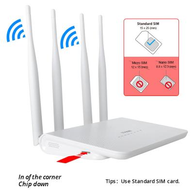 China 3G 4G LTE FDD TDD CAT4 2.4G 300Mbps WiFi CPE Modem For Home for sale