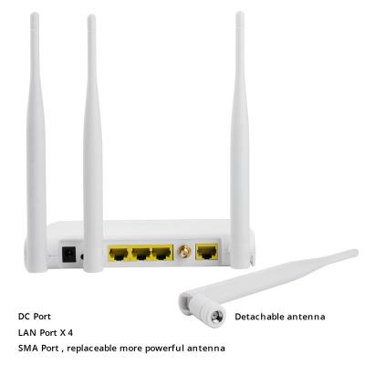 China Ethernet inalámbrica desmontable del módem del CPE del router 300Mbps Wifi de la antena 4G LTE del gato 4 de FDD TDD pálida en venta