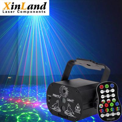 China DJ Disco Sound Activated Laser Light RGB LED Projector With Remote Control for sale