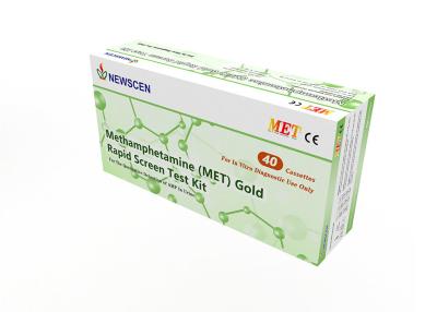 China 50 Kits 10min 80ml Urine Methamphetamine MET Rapid Screening Test Strip for sale