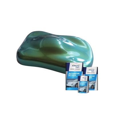 China Acrylic Base Chameleon Green Car Paint Oil Based Metallic Color Car Paint for sale