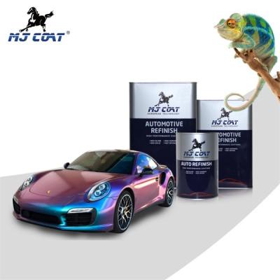 China High Glossy Base Coat Chameleon Car Paint Full Film Automotive Chameleon Paint for sale
