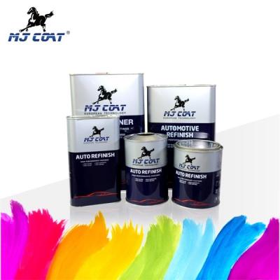 China OBM 2K Automotive Top Coat Paint High Gloss Rose Red Car Paint for sale