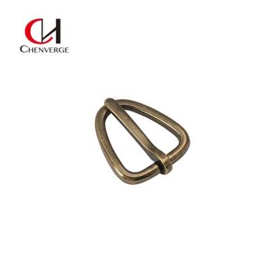 China Triangle 28mm Copper Roller Buckle , Antiwear Pin Type Belt Buckle for sale