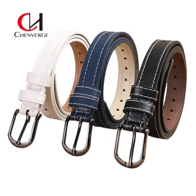 China Women'S Colorful Genuine Leather Belt Shirt Cowboy Resort Casual Style for sale