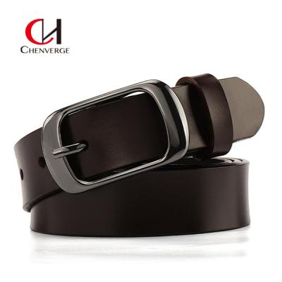 China Black Men's Leather Belts Fashion Lengthened Pure Cowhide Leisure Customized Logo for sale