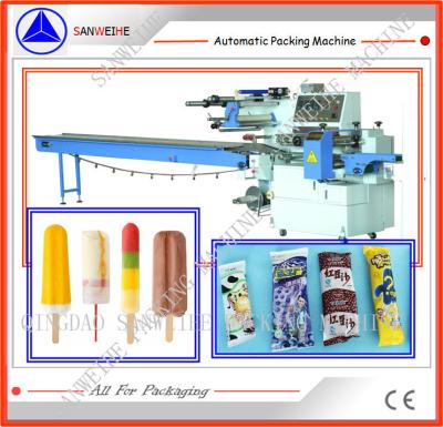 China Máquina de embalagem de fluxo SWC 590 2,5 KW Máquina de embalagem de picolé à venda