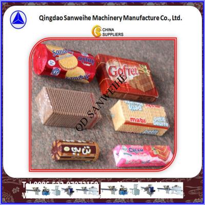 China Biscuit Semi Automatic Wrapping Machine Over Wrapping Shrink Film Packaging for sale