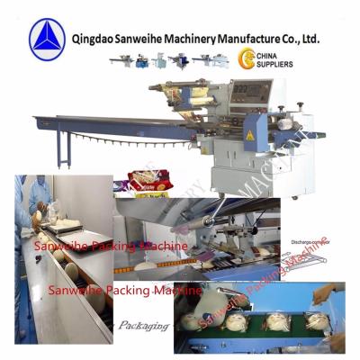 China CE Ice Lolly Automatic Packing Machine SWSF 590 Biscuits Packing Machine for sale