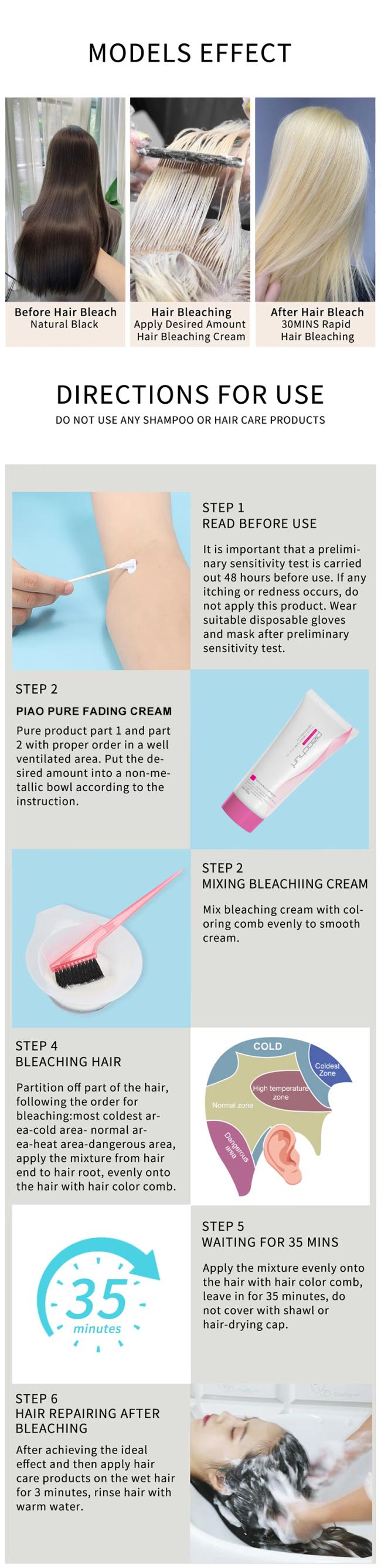 Hair Color Remover professional use