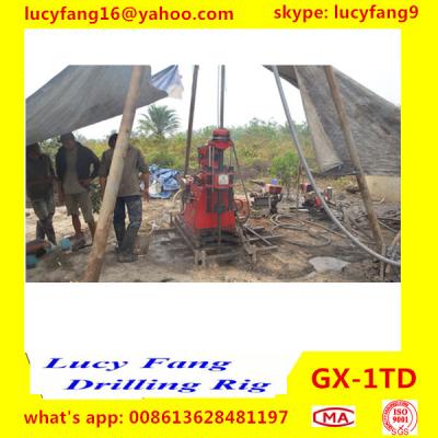 China China Cheapest GX-1TD Portable Skid Mounted Geotechnical Drilling Rig With SPT Equipment for sale