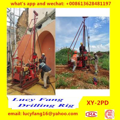 China China Made Portable Geotechnical Core Drilling Rig XY-2PD wth HQ accessories and SPT for sale