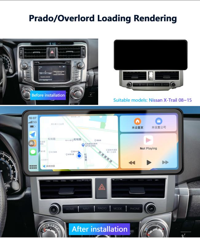 Android 13 Car Head Unit for Toyota Superbar - Display View