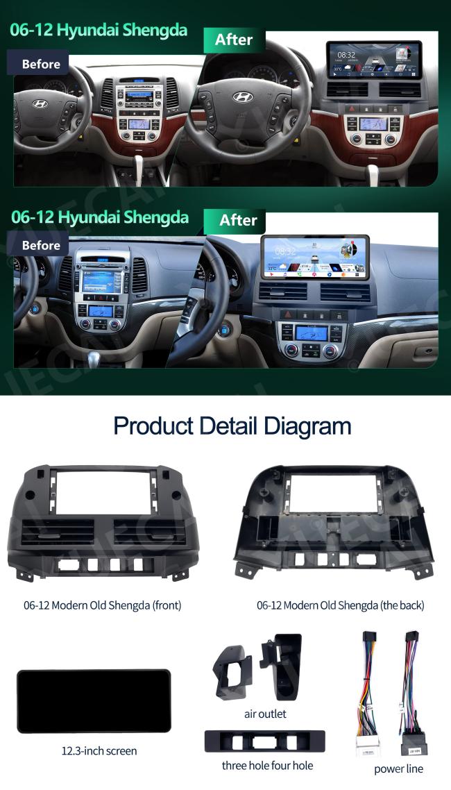 12.3Inch Android Car Head Unit with multiple connectivity options