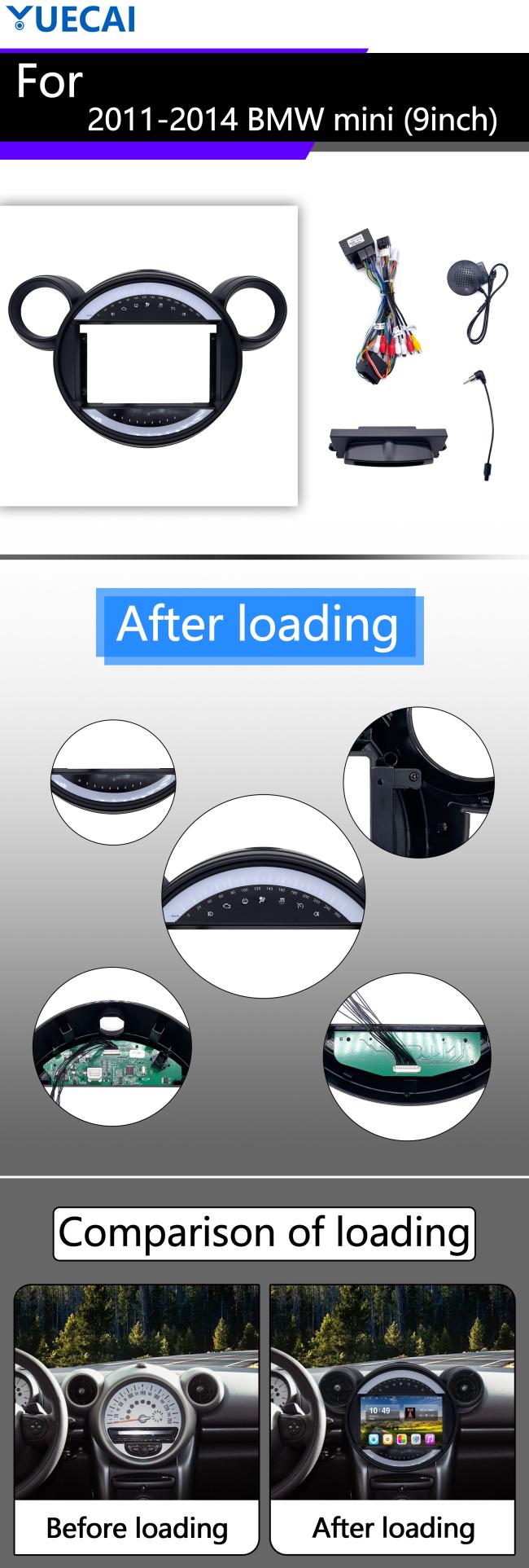 BMW Android Head Unit dashboard installation example