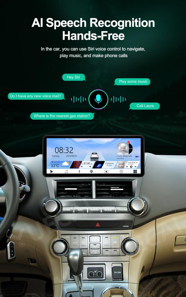 Toyota Highlander car DVD player features