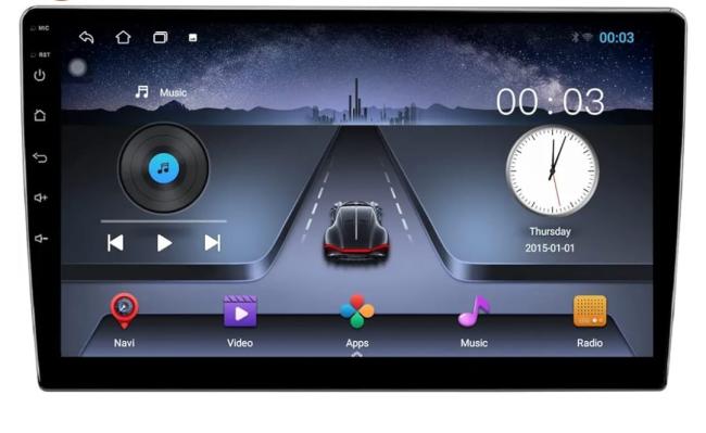Touch screen car DVD GPS navigation system display
